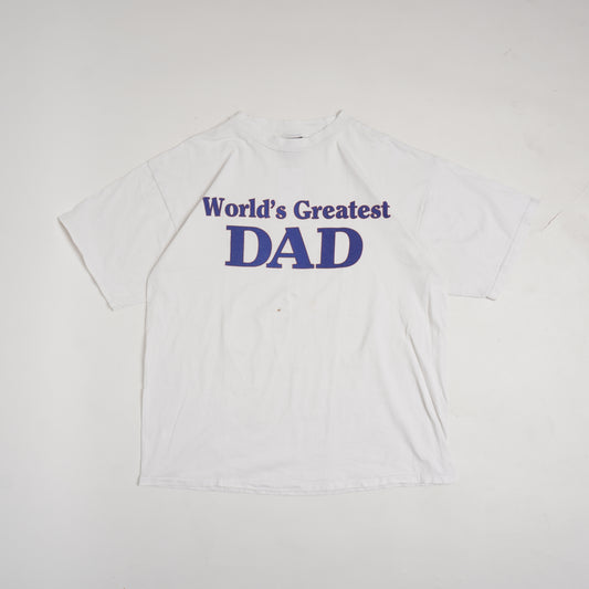 1980s WORLDS GREATEST DAD TSHIRT - XL